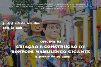 Inscrições abertas para Oficina de 