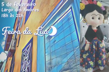 Devido a previsão do tempo a Feira da Lua nesta quarta (5) será no Largo dos Amores em local coberto, no centro de Itapetininga