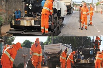 Prefeitura realiza recapeamento e pavimentação