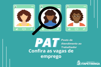 Vagas do PAT Itapetininga 30 de novembro