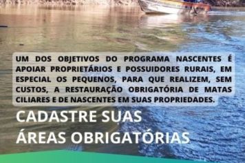 Programa Nascentes, do Governo do Estado, alia conservação de recursos hídricos à proteção da biodiversidade