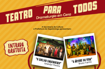 “Teatro para Todos” traz peças educativas para crianças de todas as idades