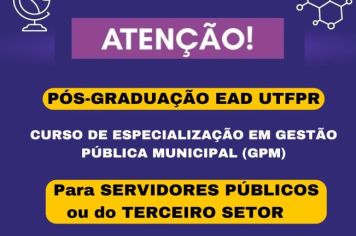 UAB tem inscrições abertas para curso de Gestão Pública Municipal para servidores públicos e do terceiro setor