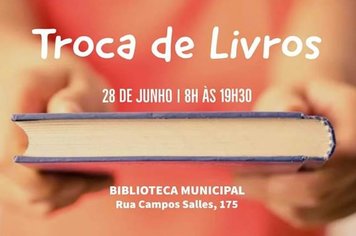 Troca de Livros na Biblioteca de Itapetininga na próxima sexta (28)
