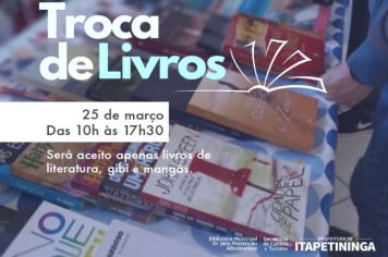 Biblioteca Municipal de Itapetininga realiza nova edição da “Troca de Livros” nesta sexta-feira (25)