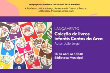 Biblioteca de Itapetininga realiza lançamento de livro infantil do autor João Jorge