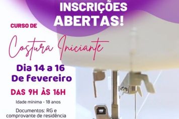 Fundo Social de Solidariedade de Itapetininga abre inscrições para cursos de Costura para Iniciante e Modelagem