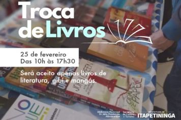 Biblioteca de Itapetininga realiza a primeira Troca de Livros do ano