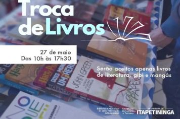 Biblioteca de Itapetininga realiza mais uma edição da Troca de Livros