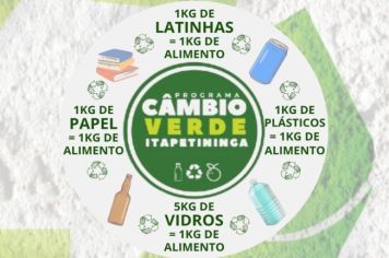 Programa Câmbio Verde, em Itapetininga, estará no Taboãozinho no dia 18 de maio (sábado)