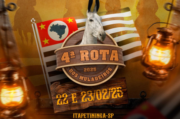 Itapetininga sedia 4ª Rota dos Muladeiros no Recinto de Exposições neste sábado (22) e domingo (23),