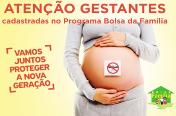 Grávidas que recebem benefício do Bolsa Família podem retirar repelente no CRAS mais próximo