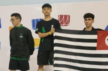 Atleta da Escolinha Municipal de Tênis de Mesa de Itapetininga conquista 1º lugar nos Jogos do Instituto Federal – JIF, no Espírito Santo