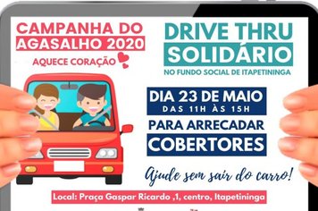 Campanha “Aquece Coração 2020” em Itapetininga para doação de cobertores terá Drive-Thru no próximo sábado (23)