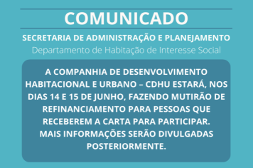 COMUNICADO SECRETARIA DE ADMINISTRAÇÃO E PLANEJAMENTO