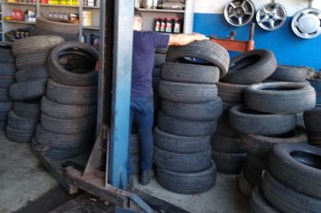Segunda-feira (19) é dia de coleta de pneus usados, na região do Jardim Bela Vista