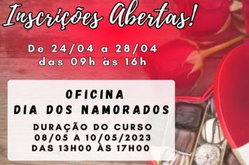 Fundo Social de Solidariedade de Itapetininga tem inscrições abertas para Oficina do Chocolate, especial Dia dos Namorados 