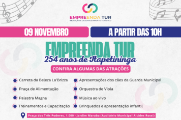 É AMANHÃ! EMPREENDA TUR TERÁ DIVERSAS ATRAÇÕES EM ITAPETININGA