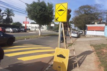 Secretaria Municipal de Trânsito de Itapetininga realiza sinalização no Jardim Itália, Jardim Leonel, Vila Rio Branco e centro 