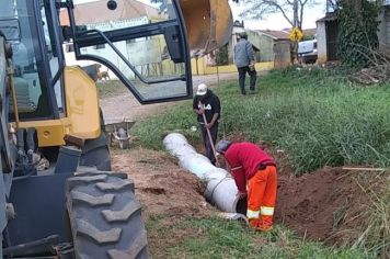 Prefeitura de Itapetininga faz prolongamento de drenagem no Distrito do Rechã