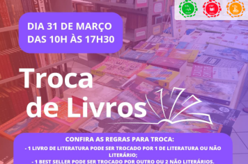 Biblioteca Municipal “Dr. Júlio Prestes de Albuquerque”, em Itapetininga realiza “Troca de Livros” na próxima sexta-feira (31)