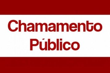 Edital de Chamamento Público