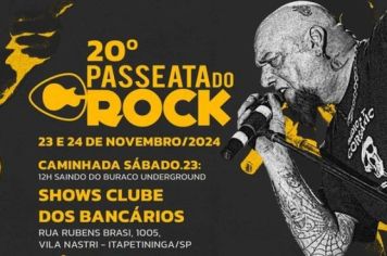 20ª Passeata do Rock promete agitar Itapetininga nos dias 23 e 24 de novembro