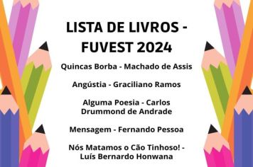 Obras pedidas em vestibulares da USP e Unicamp estão disponíveis na Biblioteca Municipal “Dr. Júlio Prestes de Albuquerque”, em Itapetininga