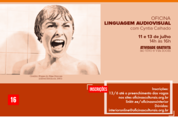 Inscrições abertas para Oficina de Linguagem Audiovisual em Itapetininga