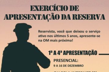 EXAR – Exercício de Apresentação da Reserva 2022