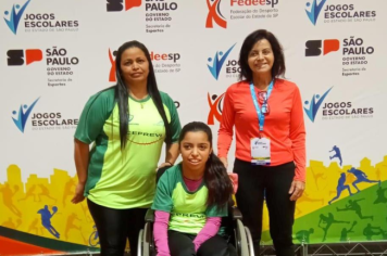 Paratleta de Itapetininga, Nataxa Andrade, se classifica na Seletiva Estadual do Circuito Escolar Paralímpico