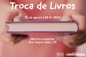 Biblioteca Municipal “Dr. Júlio Prestes de Albuquerque” realiza mais uma Troca de Livros