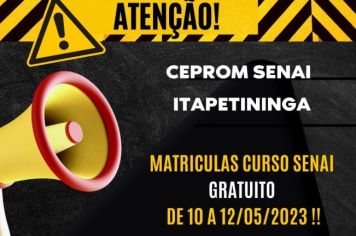 Ceprom Itapetininga oferece 34 vagas para Curso Gratuito de Aperfeiçoamento Profissional de Excel Avançado com Certificação Senai