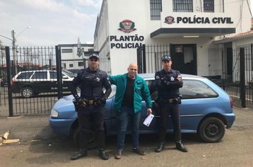 GCM de Itapetininga localiza e devolve ao proprietário veículo furtado