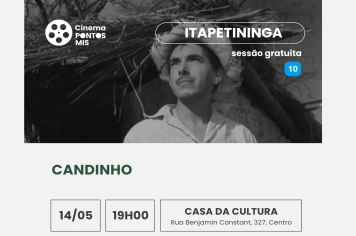 Clássico “Candinho” celebra a cultura caipira em sessão gratuita na Casa da Cultura