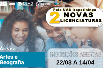 Polo UAB de Itapetininga tem inscrições abertas para cursos de graduação