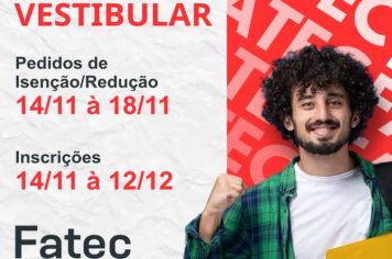Fatec Itapetininga está com inscrições abertas para vestibular