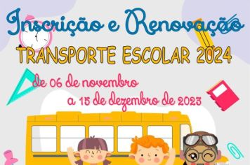 Prefeitura de Itapetininga informa sobre inscrições e renovações para o transporte escolar