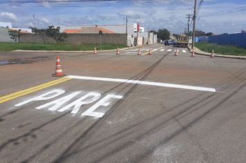 Secretaria de Trânsito intensifica revitalização de pintura de solo e substituição de placas de sinalização em Itapetininga