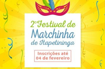 Olha o 2º Festival de Marchinha aí gente!