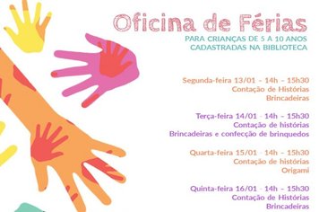 Biblioteca Municipal realiza mais uma Oficina de Férias em Itapetininga