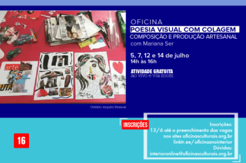 Oficina de Poesia Visual está com inscrições abertas em Itapetininga