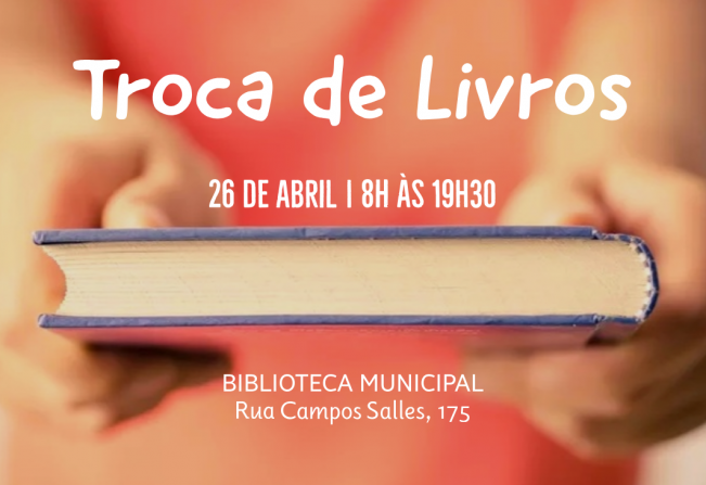 Biblioteca de Itapetininga promove Troca de Livros nesta sexta-feira (26)