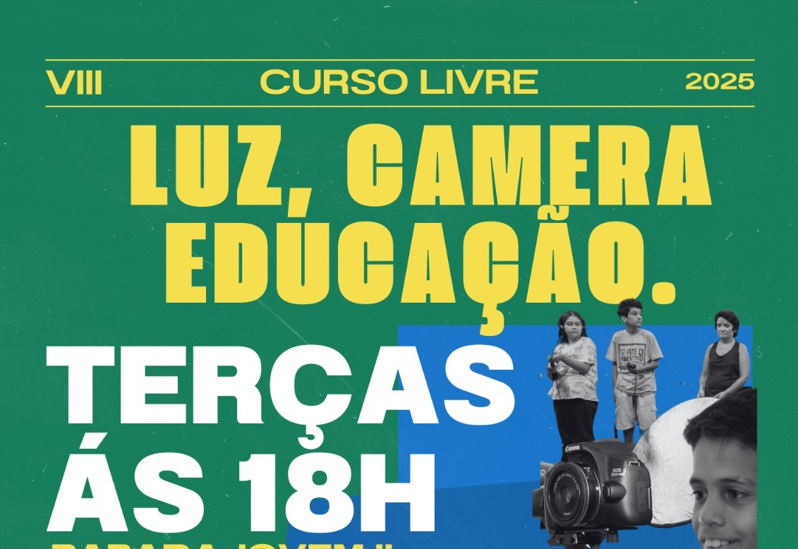 Curso gratuito de audiovisual está com inscrições abertas em Itapetininga