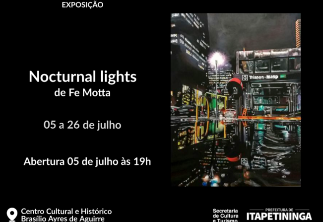 Centro Cultural e Histórico em Itapetininga apresenta exposição “Nocturnal Lights” com cenas noturnas sobre Jazz