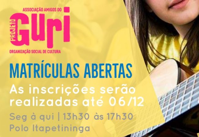 Itapetininga está com inscrições abertas para o Projeto Guri