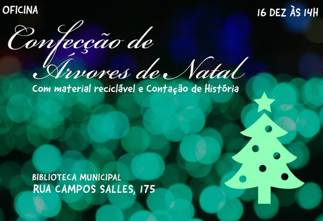 Notícia - Oficina para Confecção de Árvores de Natal é a próxima atração da Biblioteca - Prefeitura Municipal de Itapetininga Notícia - Oficina para Confecção de Árvores de Natal é a próxima atração da Biblioteca - Prefeitura Municipal de Itapetininga