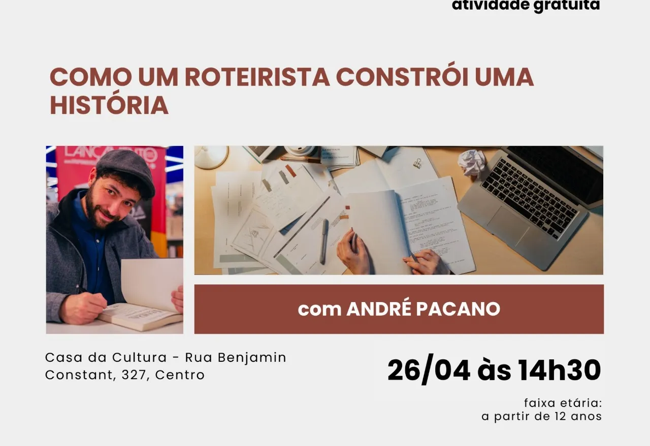 Capacitação gratuita em roteiro oferece certificado para participantes