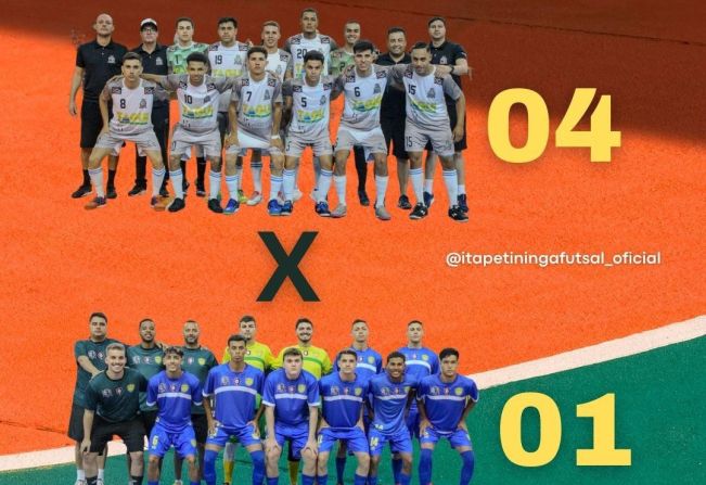 Itapetininga vence Lençóis Paulista por 04 x 01 e segue firme na Liga Paulista de Futsal