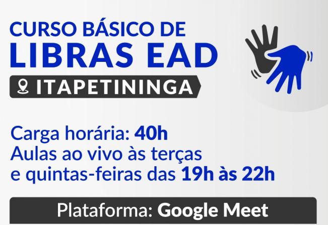 Prefeitura de Itapetininga oferece Curso de Libras de graça para funcionários públicos municipais